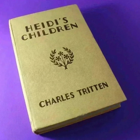 🔴💜💥✨️RARE VINTAGE HARDCOVER HEIDI'S CHILDREN BOOK 1959 BY CHARLES TRITTEN  - Picture 1 of 9